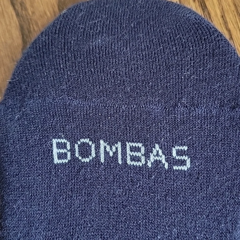 Bombas No Show Black Unisex Seamless Light Ultra Grip Socks New sz.XL